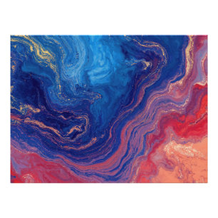 "Alchimie der Strömungen" - Ein farbenprächtiges A Fotodruck