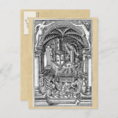 Alchimie des Mittelalters und Stein der Weisen Postkarte (Vorne/Hinten)