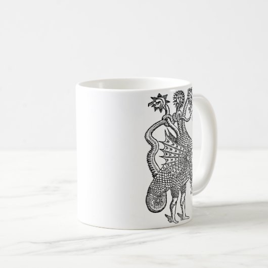 Alchimie-Drache Kaffeetasse (VorderseiteRechts)