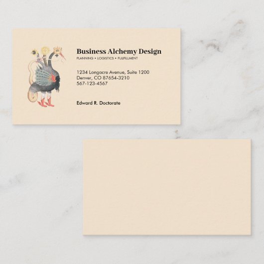 Alchimie-Drache Visitenkarte (Vorne/Hinten)