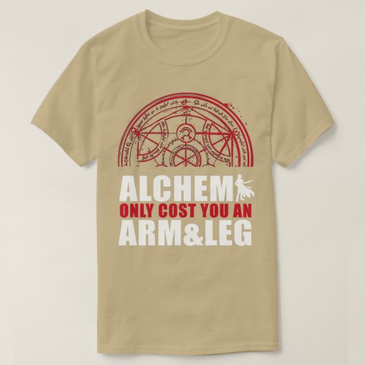 Alchimie kostet Sie nur einen Arm und einen Lack T-Shirt (Design vorne)