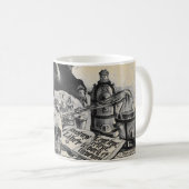 Alchimie-Laborraben-und -menschen-Schädel Kaffeetasse (VorderseiteRechts)