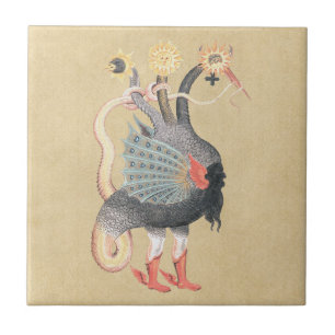 Alchimie-Pythonschlange-Farbe Fliese