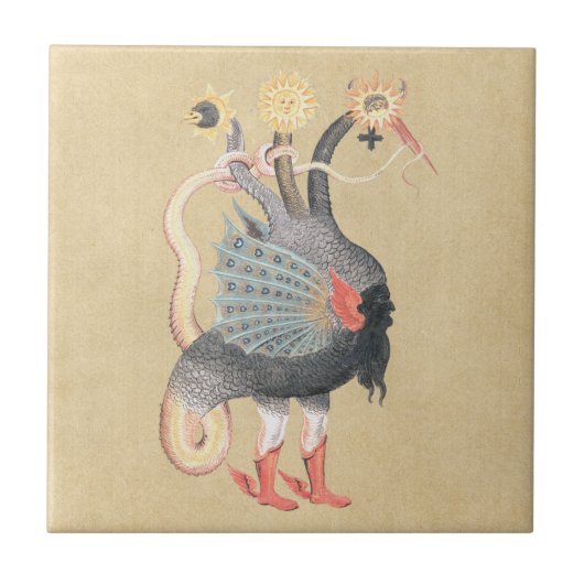 Alchimie-Pythonschlange-Farbe Fliese (Vorderseite)