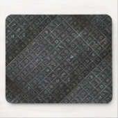 Alchimie-Symbol-schwarze Tafel-Tafel Mousepad (Vorne)