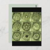 Alchimiesymbole Postkarte (Vorne/Hinten)