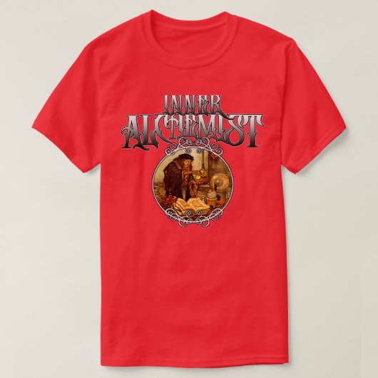 Alchimisten-Jungsche mythische esoterische Alchimi T-Shirt (Design vorne)