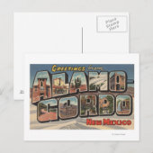 Alcirordo, New Mexico - Große Briefmarkenszenen Postkarte (Vorne/Hinten)