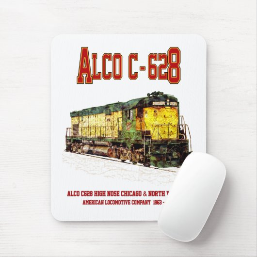 Alco C-628 aka Alco Century 628 Diesel Lokomotive Mousepad (Mit Mouse)