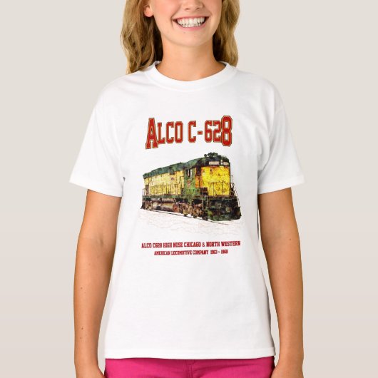 Alco C-628 aka Alco Century 628 Diesel Lokomotive T-Shirt (Vorderseite)