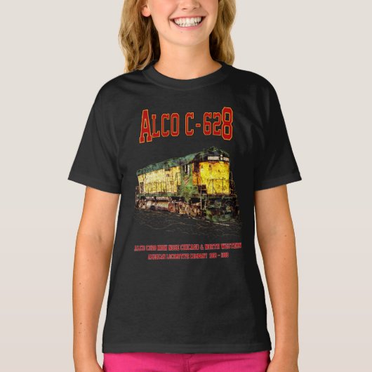 Alco C-628 aka Alco Century 628 Diesel Lokomotive T-Shirt (Vorderseite)