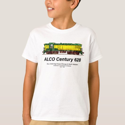 Alco C-628 aka Alco Century 628 Diesel Lokomotive T-Shirt (Vorderseite)