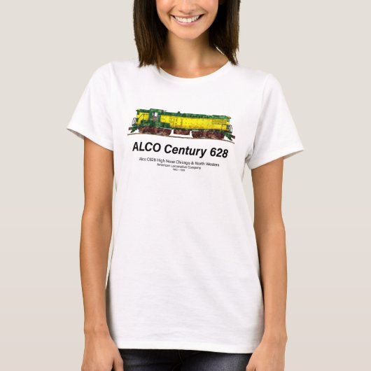 Alco C-628 aka Alco Century 628 Diesel Lokomotive T-Shirt (Vorderseite)
