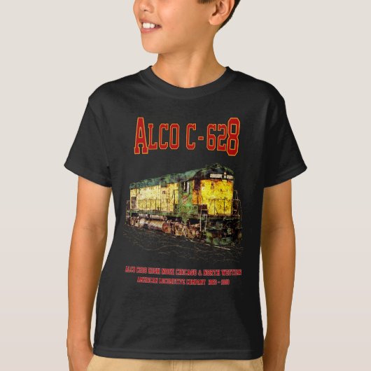 Alco C-628 aka Alco Century 628 Diesel Lokomotive T-Shirt (Vorderseite)
