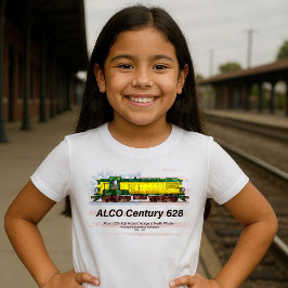 Alco C-628 Diesel Locomotive und amerikanische Fla T-Shirt