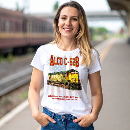 Alco C-628 Diesel Locomotive und amerikanische Fla T-Shirt