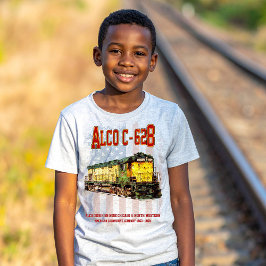 Alco C-628 Diesel Locomotive und amerikanische Fla T-Shirt