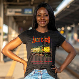 Alco C-628 Diesel Locomotive und amerikanische Fla T-Shirt