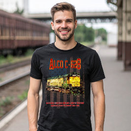 Alco C-628 Diesel Locomotive und amerikanische Fla T-Shirt