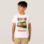 Alco C-628 Diesel Locomotive und amerikanische Fla T-Shirt (Vorne ganz)