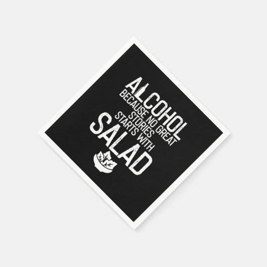 Alcohol Beursache no Great Stories Starts with Sal Serviette (Ecke)