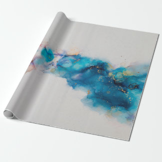 Alcohol Ink Art. Abstrakte Malerei. Alkoholtink ba Geschenkpapier