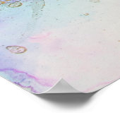 Alcohol Ink Art. Abstrakte Malerei. Alkoholtink ba Poster (Ecke)