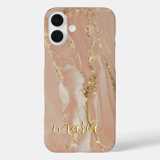 Alcohol Ink Chic Monogrammed Case- Mate iPhone Case-Mate iPhone Hülle (Rückseite)