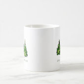 Alcohol Ink Design Christmas Tree Ceramic Mug Kaffeetasse (Mittel)