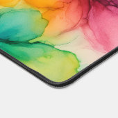 Alcohol Ink Flowers Schreibtischunterlage (Ecke)