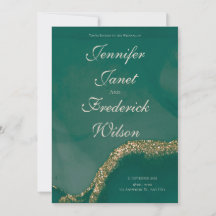 Alcohol Ink Green Glitzer Hochzeit