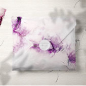 Alcohol Ink Lila Elegante Hochzeit Einladung