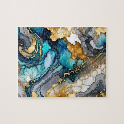 Alcohol Ink Puzzle (Horizontal)