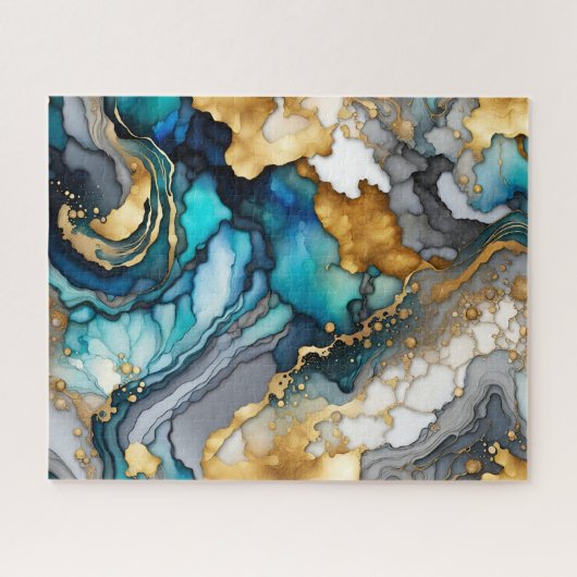 Alcohol Ink Puzzle (Horizontal)