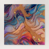 Alcohol Ink Puzzle (Horizontal)