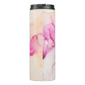 Alcohol ink sea texture. Contemporary art. Spots o Thermosbecher (Rückseite)