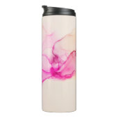 Alcohol ink sea texture. Contemporary art. Spots o Thermosbecher (Nach rechts gedreht)