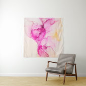 Alcohol ink sea texture. Contemporary art. Spots o Wandteppich (Beispiel (Horizontal))