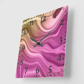 Alcohol Ink Set Aurora Digital Paper-40817 Quadratische Wanduhr (Winkel)