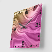 Alcohol Ink Set Aurora Digital Paper-40817 Quadratische Wanduhr (Winkel)
