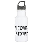 Alcohol Mishap Edelstahlflasche (Vorderseite)