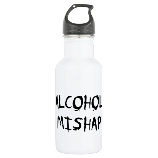 Alcohol Mishap Edelstahlflasche (Vorderseite)