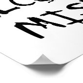 Alcohol Mishap Poster (Ecke)