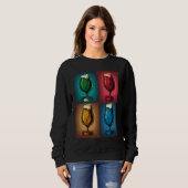 Alcoholic Drinks Enthusiast Pop Style Glasses Of B Sweatshirt (Vorne ganz)