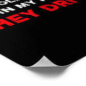 Alcoholics Don't Run In My Family They Drive Funny Poster (Ecke)