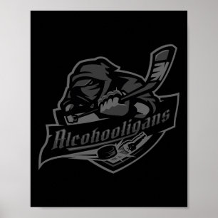 Alcohooligans Blackout Edition All-Star-Eishockey Poster