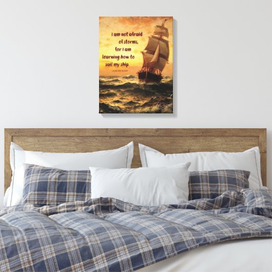 Alcott Canvas Print Leinwanddruck (Insitu (Schlafzimmer))