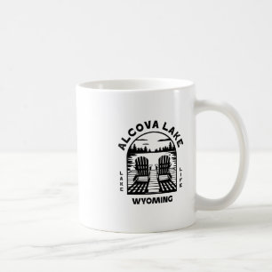 Alcova-See Wyoming im Freien Vintage 1 Kaffeetasse