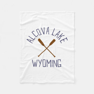 Alcova-See Wyoming im Freien Vintage 2 Fleecedecke