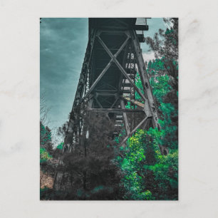 Alcovy River Railroad Trestle  Postkarte